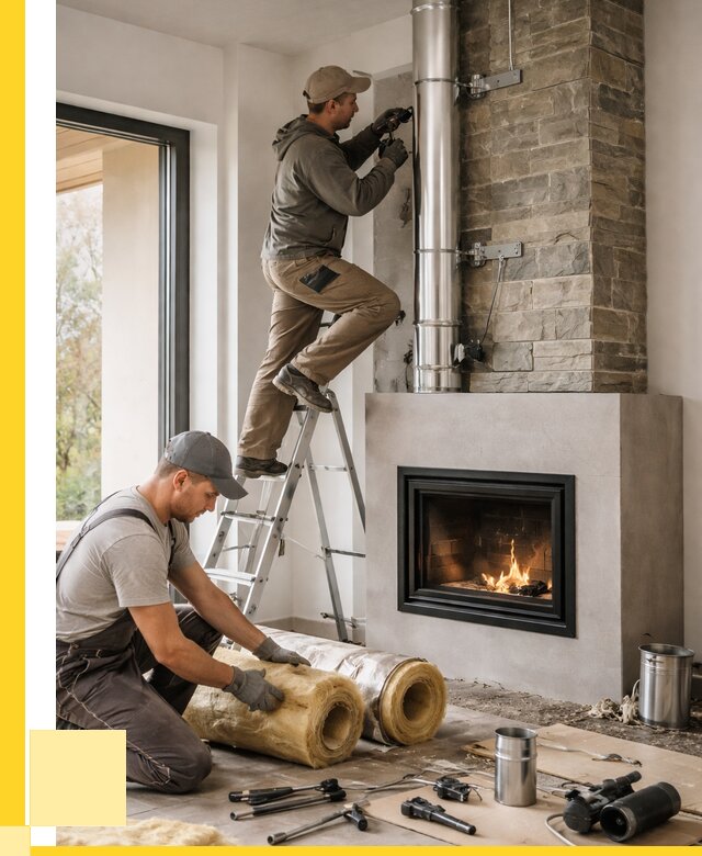 Монтаж дымоходов для каминов в Северске от 15593 р. ЭриданСвк