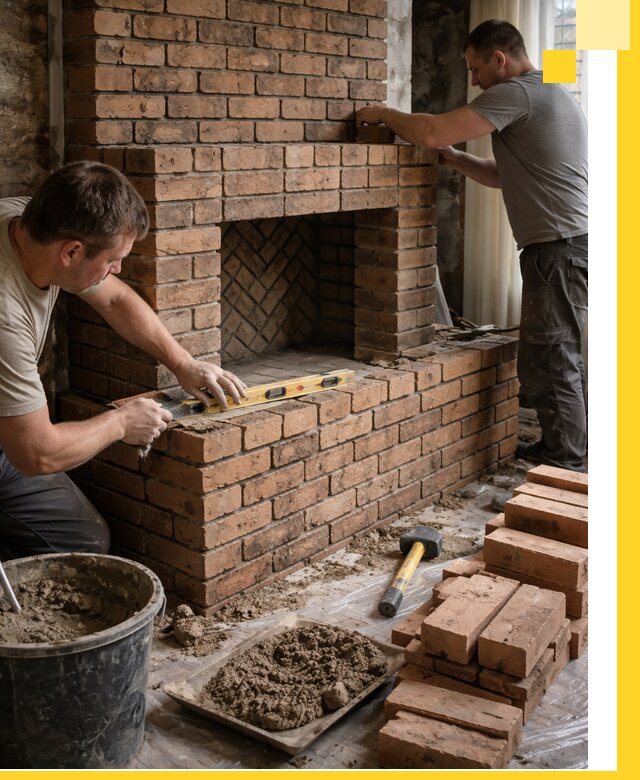 Изготовление и установка кирпичных каминов в Северске