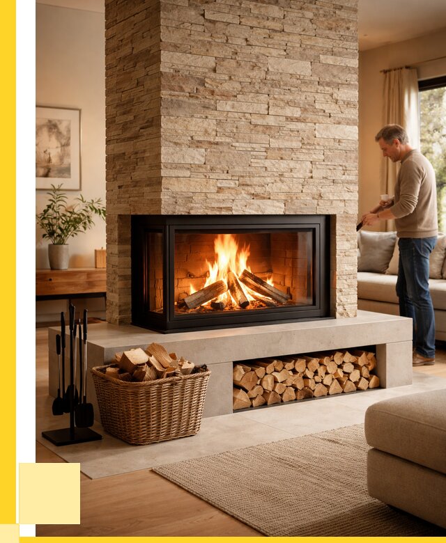 Дровяной камин под ключ в Северске от 207900 р. | ЭриданСвк