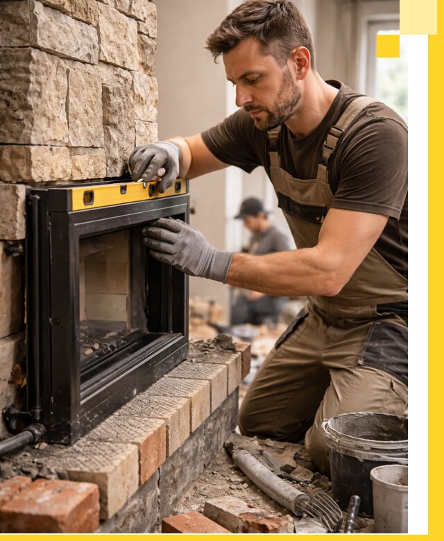 Дровяные камины под ключ в Северске: монтаж, обустройство