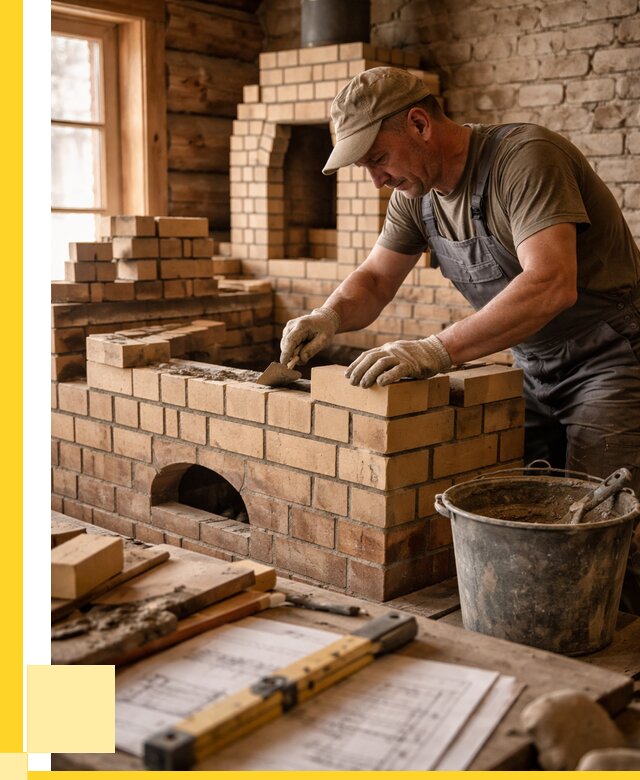 Кладка печей из кирпича в Северске цены от 31185 р. - ЭриданСвк