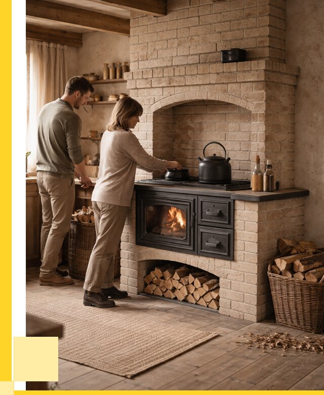 Печи с плитой в Северске от 46778 р. | ЭриданСвк — кирпичная печь