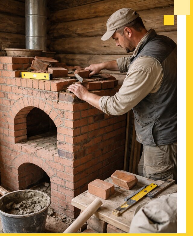 Изготовление и установка русских печей в Северске под ключ