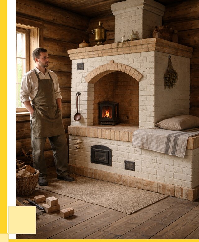 Русские печи с лежанкой под ключ в Северске от 155925 р. ЭриданСвк