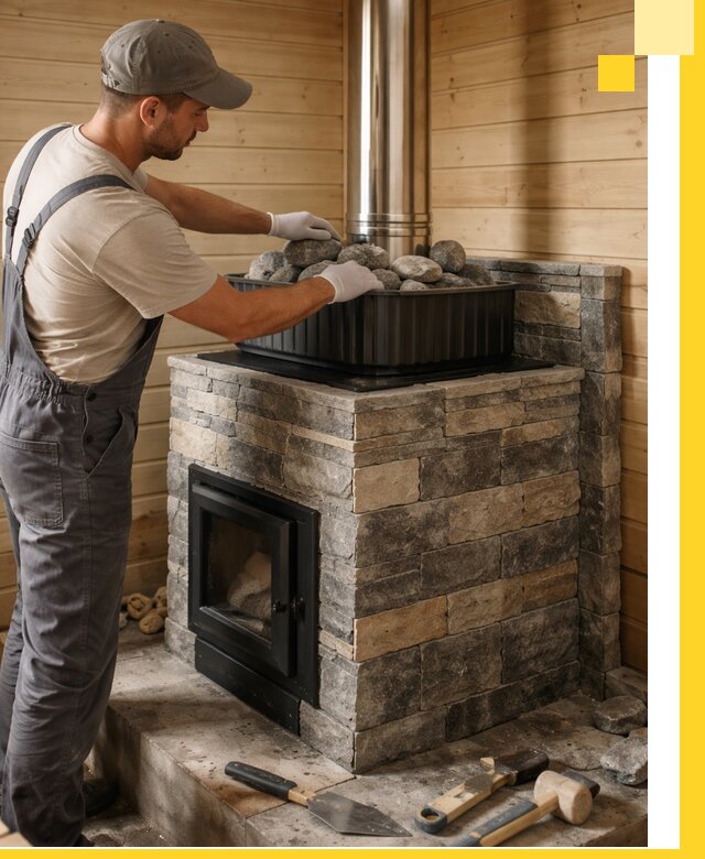 Печи для парной в Северске, производство, монтаж и обслуживание