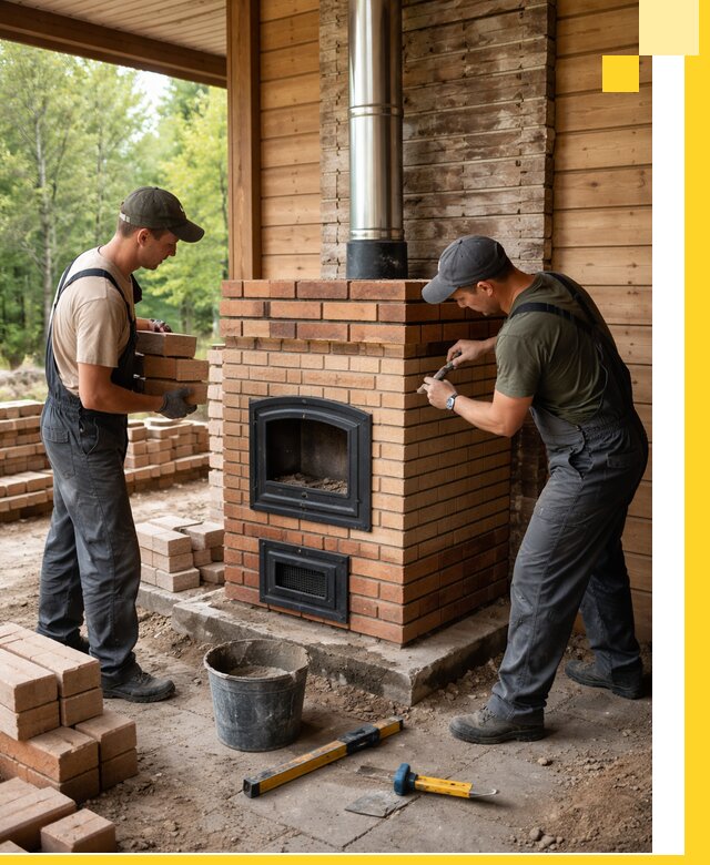 Производство и установка дачных печей под ключ в Северске