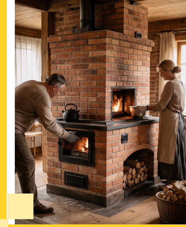 Печи для загородного дома под ключ в Северске от 83160 р. | ЭриданСвк