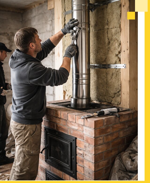 Изготовление и монтаж печей и дымоходов под ключ в Северске
