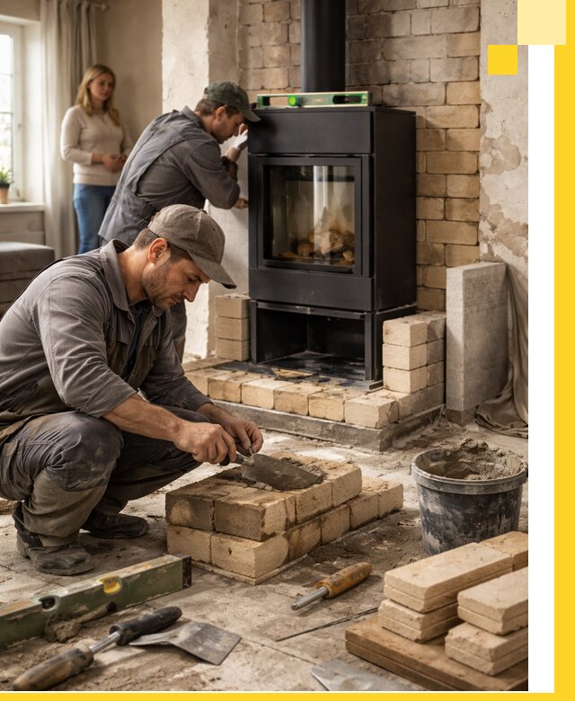 Печи и камины под ключ: проект, установка в Северске