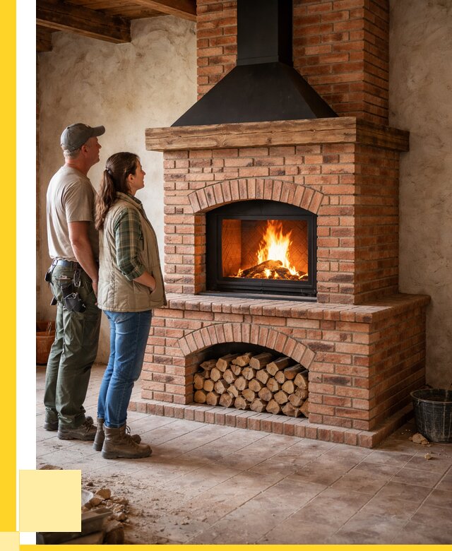 Печи камины из кирпича в Северске от 124740 р. | ЭриданСвк