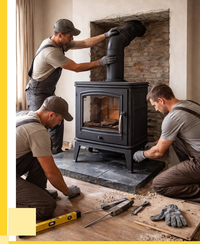 Монтаж печи камина в частном доме в Северске от 25988 р. | ЭриданСвк