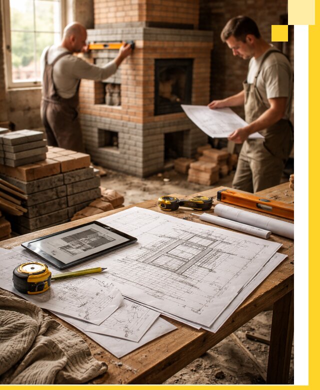 Проекты печей и каминов с индивидуальным дизайном в Северске