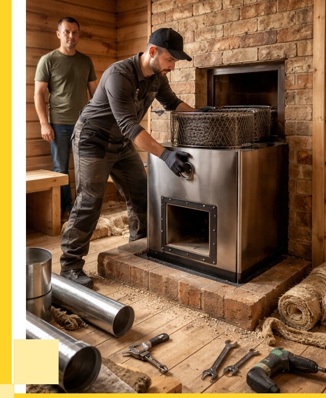 Монтаж банных печей под ключ в Северске от 18711 р., ЭриданСвк