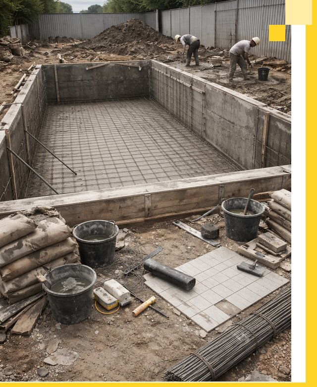 Строительство бассейнов под ключ в Северске, дизайн и монтаж