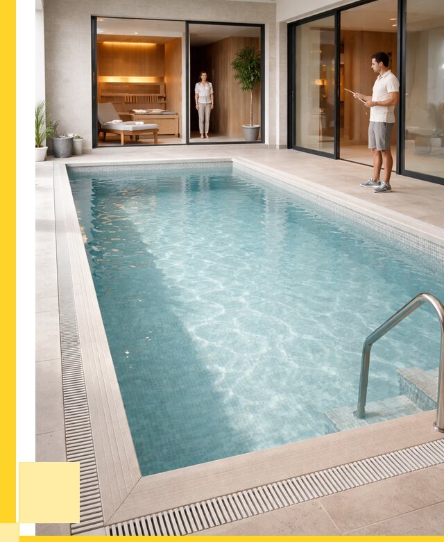 Отделка бассейна пленкой ПВХ в Северске от 3638 р. - ЭриданСвк