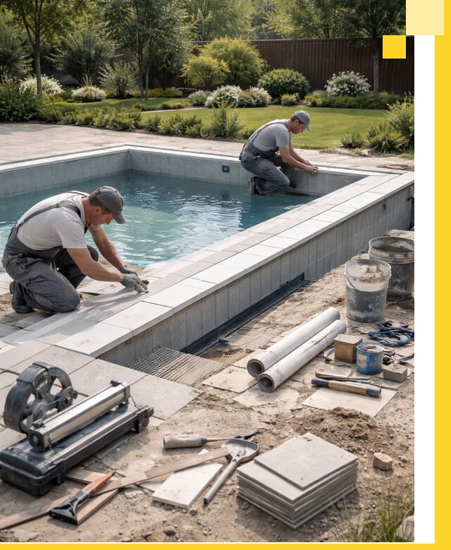 Строительство открытых бассейнов под ключ в Северске профессионально