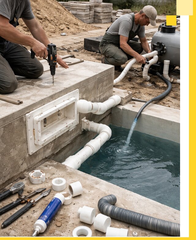 Строительство скиммерных бассейнов под ключ в Северске