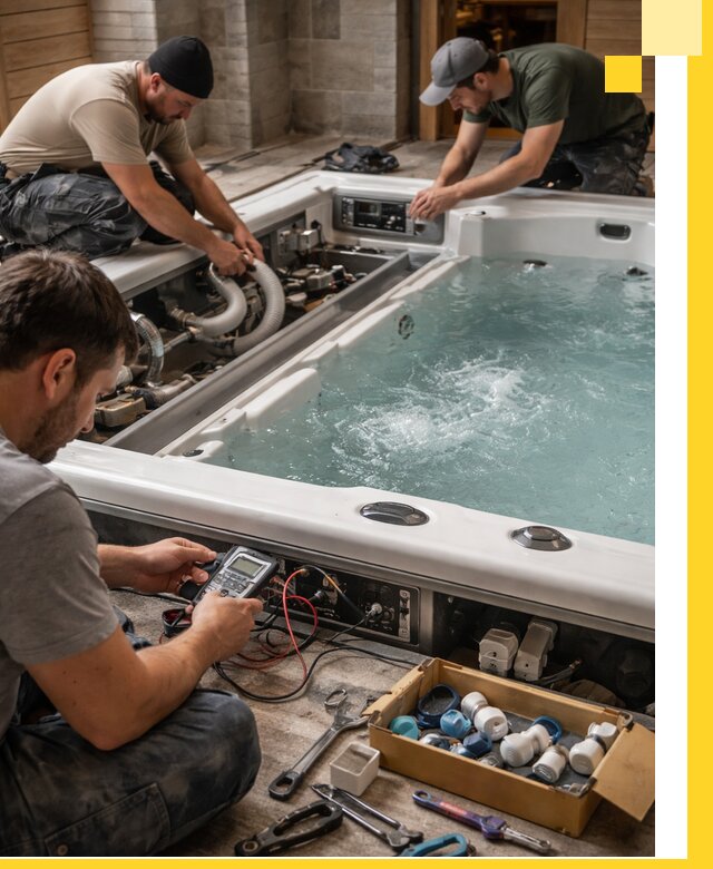 Гидромассажные бассейны под ключ в Северске, дизайн и монтаж