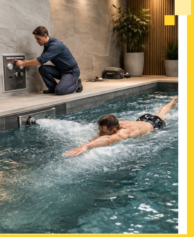 Проектирование и монтаж бассейнов с противотоком в Северске