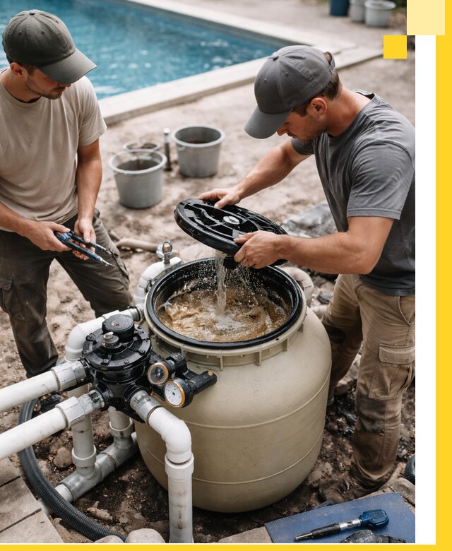 Установка и обслуживание песочных фильтров для бассейнов в Северске