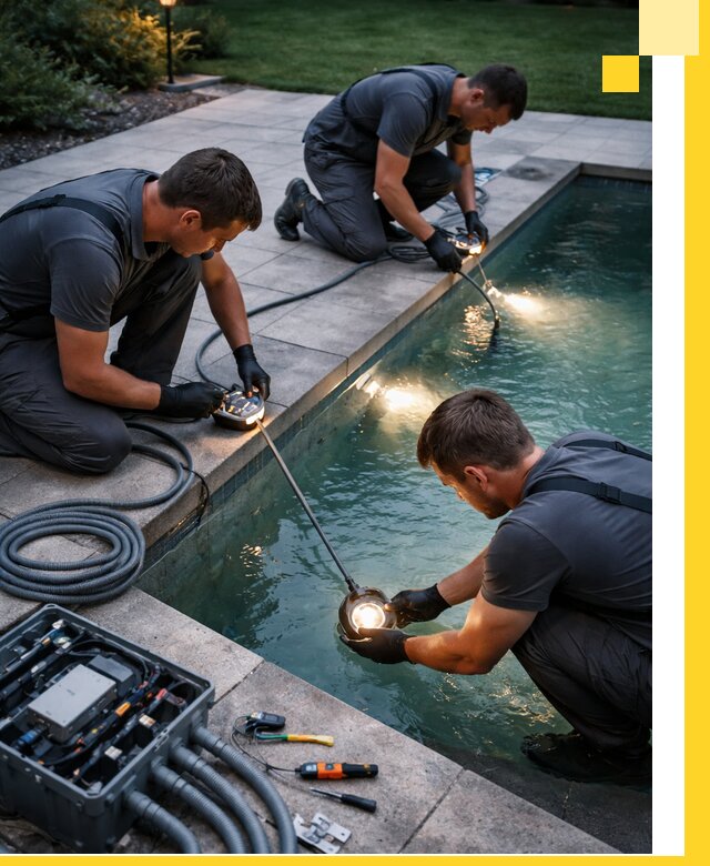 Профессиональное освещение бассейнов в Северске: дизайн и монтаж