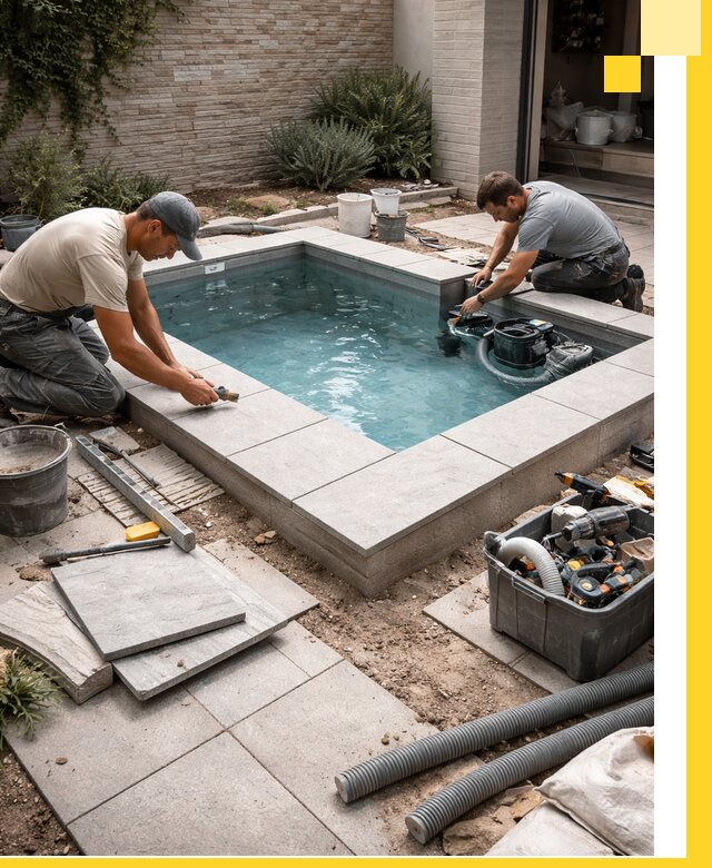 Мини бассейны под ключ в Северске, дизайн и установка