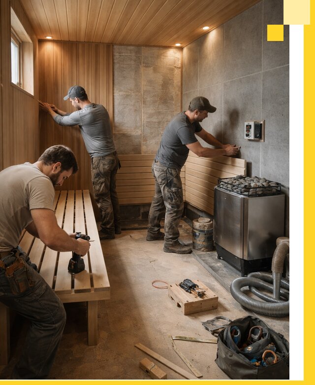 Сауны под ключ в Северске, проектирование, строительство, отделка