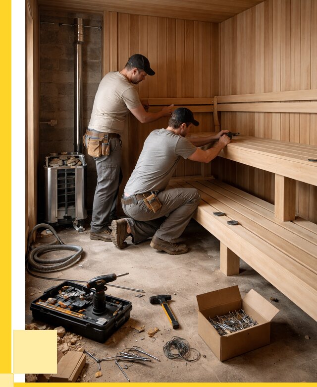Монтаж саун под ключ в Северске от 124740 р. | ЭриданСвк