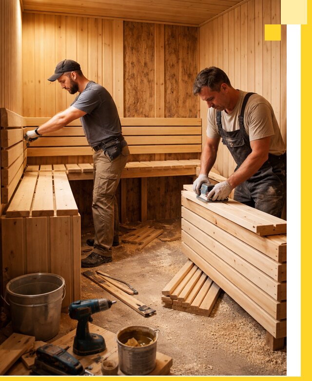 Профессиональный комплексный ремонт саун под ключ в Северске