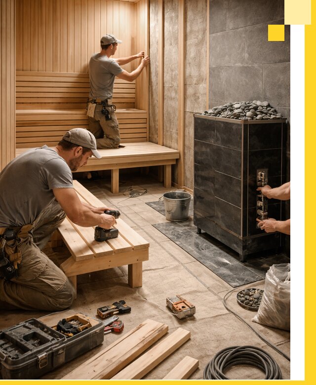 Дизайн и строительство интерьерных саун под ключ в Северске