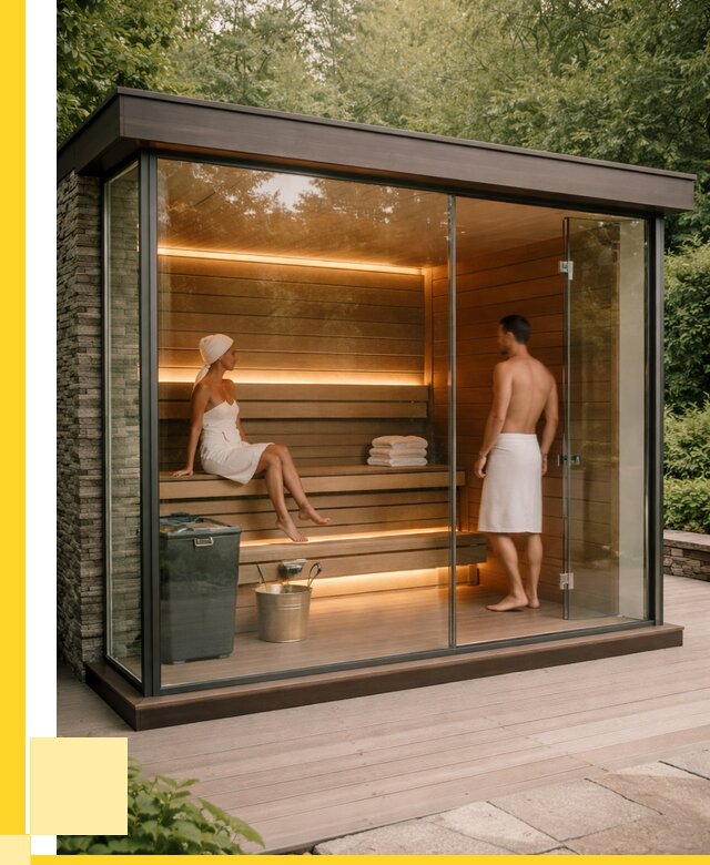 Сауна стеклянная и двери для сауны в Северске от 259875 р. | ЭриданСвк
