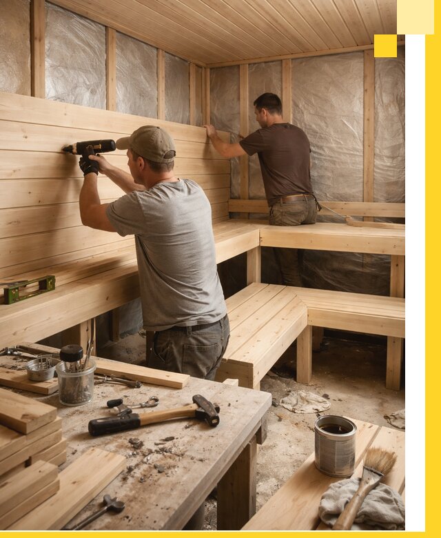 Профессиональная отделка бань и саун под ключ в Северске