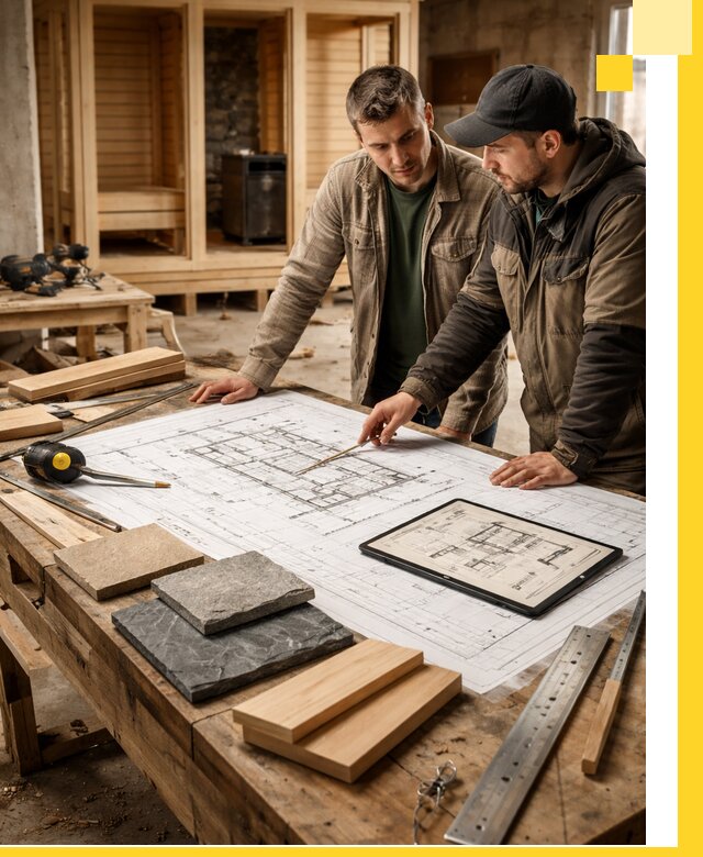 Проекты бань под ключ и планы строительства в Северске