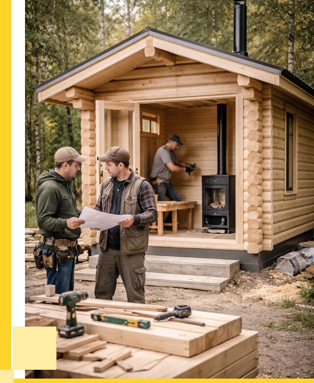 Монтаж бань под ключ в Северске — от 207900 р. | ЭриданСвк