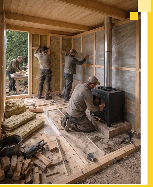 Профессиональный монтаж бань под ключ в Северске для дома