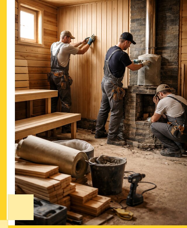 Ремонт бань под ключ в Северске от 46778 р. | ЭриданСвк