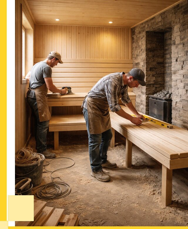 Отделка бани в Северске: внутренняя отделка от 3119 р. | ЭриданСвк