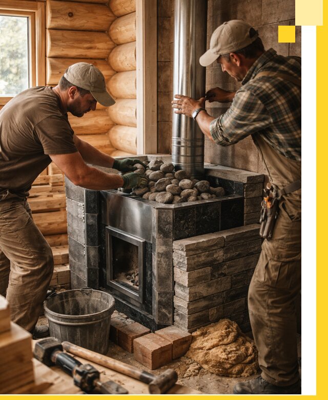 Строительство и отделка русских бань под ключ в Северске