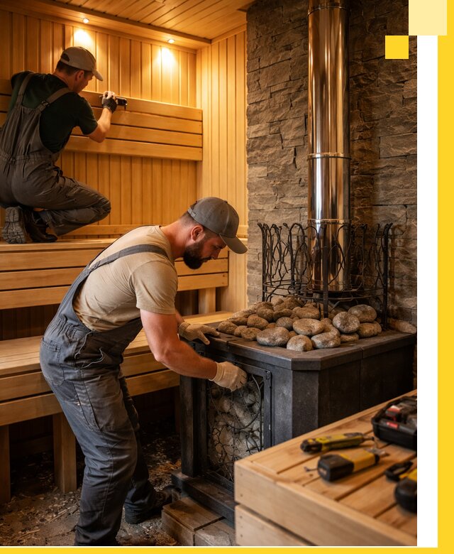 Комплексный дизайн бань, саун и зон отдыха в Северске