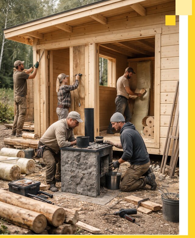 Купить баню под ключ в Северске строительство монтаж отделка