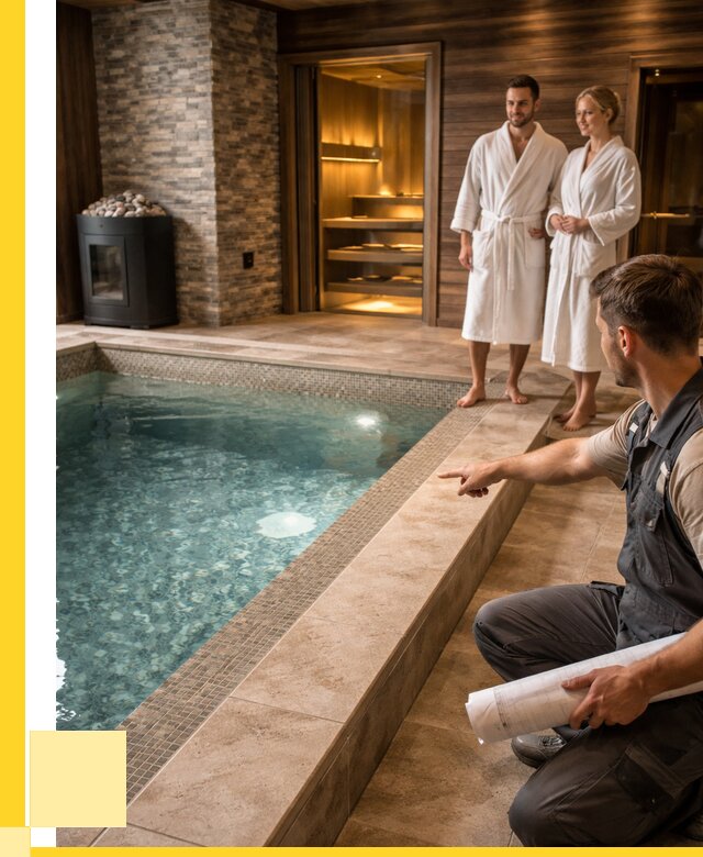 Проект бани с бассейном под ключ в Северске от 67568 р. | ЭриданСвк