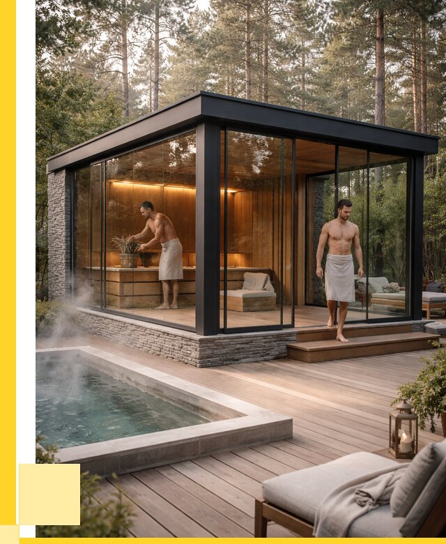 Стеклянные бани и двери в Северске от 467775 р. | ЭриданСвк