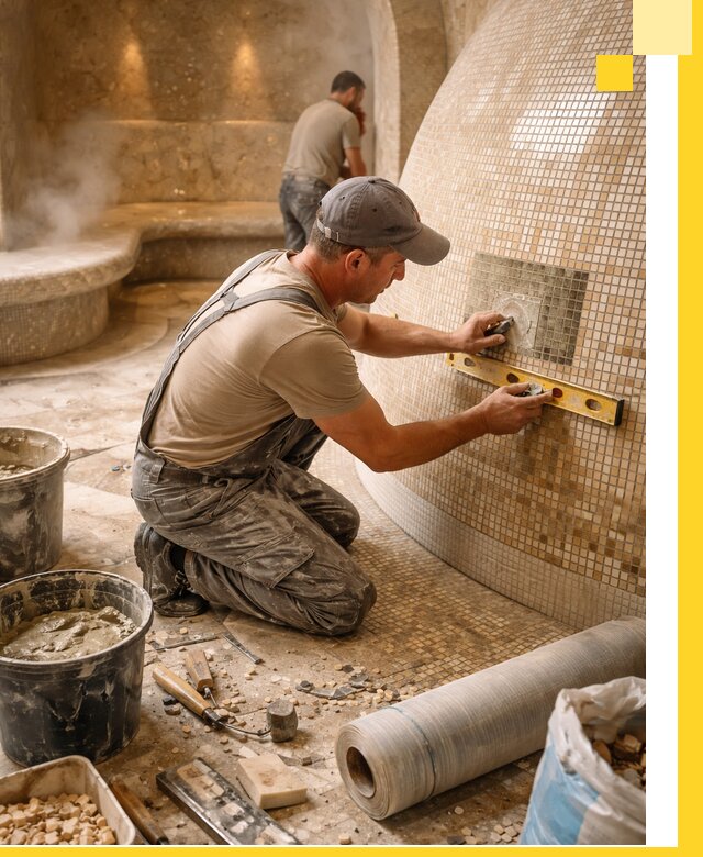 Хамам под ключ в Северске: проектирование, строительство, отделка