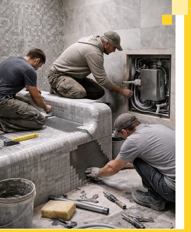 Проекты хамамов под ключ в Северске и дизайн и строительство