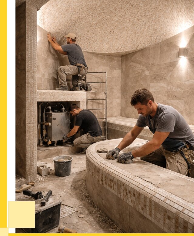 Монтаж хамамов под ключ в Северске от 259875 р. ЭриданСвк