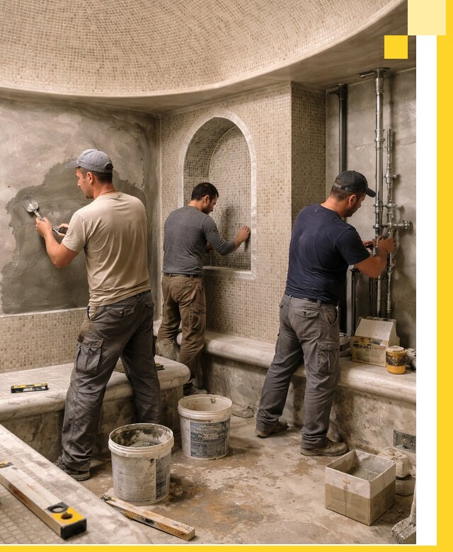 Профессиональный монтаж хамамов под ключ в Северске с гарантией