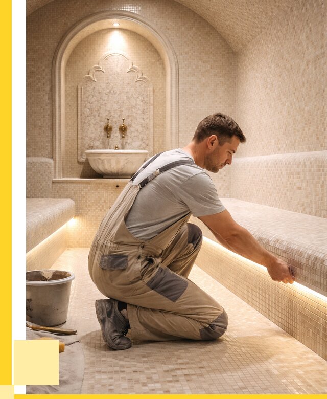 Отделка хамамов под ключ в Северске от 5717 р. | ЭриданСвк