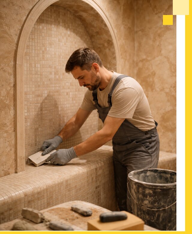 Профессиональная отделка хамамов с мозаикой под ключ в Северске