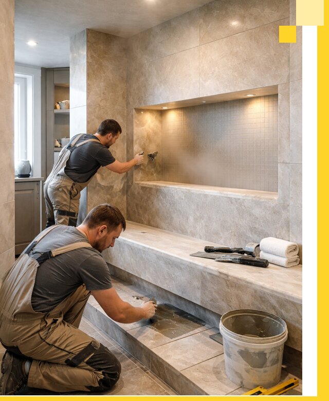 Профессиональное строительство хамама в квартире в Северске