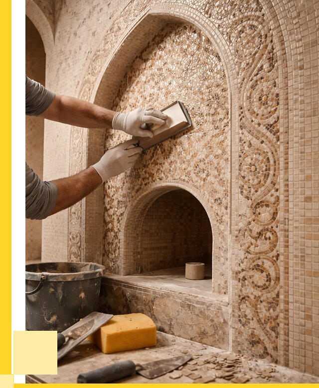 Мозаика для хамама в Северске под ключ от 5198 р. | ЭриданСвк